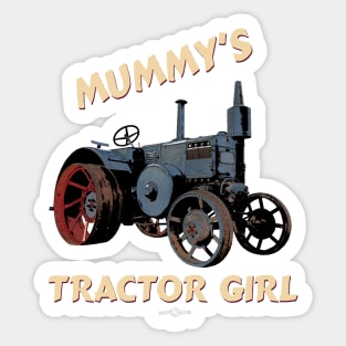 Mummy's tractor girl Sticker